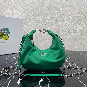 Prada Re-Edition 2006 Nylon Bag Green 1BH172 24x16x7 cm