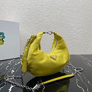 Prada Re-Edition 2006 Nylon Bag Yellow 1BH172 24x16x7 cm - 4