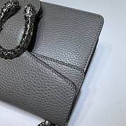 GUCCI Dionysus Leather Mini Bag Gray 421970 size 20 x 15.5 x 5 cm - 3