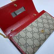 GUCCI Horsebit 1955 Zip Around Wallet Brown PVC/Red 621888 Size 19 x 10 x 2.5 cm - 6