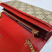 GUCCI Horsebit 1955 Zip Around Wallet Brown PVC/Red 621888 Size 19 x 10 x 2.5 cm - 5