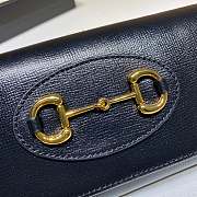 GUCCI Horsebit 1955 Zip Around Wallet Black 621888 Size 19 x 10 x 2.5 cm - 4