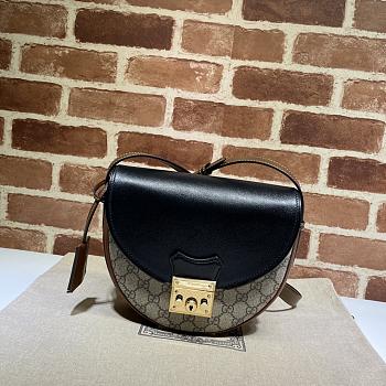 Padlock Small Shoulder Bag 644524 Brown Size 22 x 19.5 x 6.5 cm