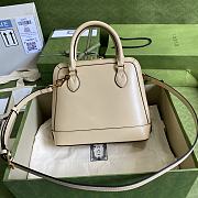 GUCCI Horsebit 1955 Small Top Handle Bag Full Oatmeal Skin 621220 Size 25 x 24 x 9 cm - 3