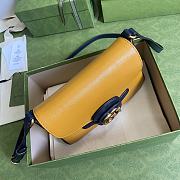 GUCCI Small Messenger Bag With Yellow/Blue Full Leather 648934 Size 23.5 x 17.5 x 5 cm - 2