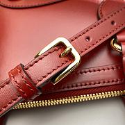 GUCCI Horsebit 1955 Small Top Handle Bag Red 621220 Size 25 x 24 x 9 cm - 6