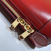 GUCCI Horsebit 1955 Small Top Handle Bag Red 621220 Size 25 x 24 x 9 cm - 3