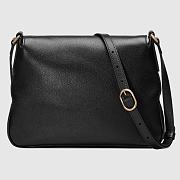 GUCCI Small Messenger Bag With Black Full Leather 648934 Size 23.5 x 17.5 x 5 cm - 6