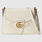 GUCCI Small Messenger Bag With White Full Leather 648934 Size 23.5 x 17.5 x 5 cm - 1