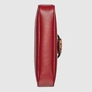 GUCCI Small Messenger Bag With Red Full Leather 648934 Size 23.5 x 17.5 x 5 cm - 6