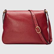 GUCCI Small Messenger Bag With Red Full Leather 648934 Size 23.5 x 17.5 x 5 cm - 2
