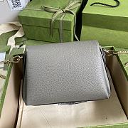 GUCCI Small Interlocking G Gray Shoulder Bag 607720 Size 22 x 15 x 7 cm - 3