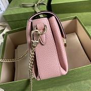 GUCCI Small Interlocking G Shoulder Bag Pink 607720 Size 22 x 15 x 7 cm - 6