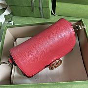 GUCCI Small Interlocking G Shoulder Bag Red 607720 Size 22 x 15 x 7 cm - 6