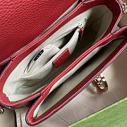 GUCCI Small Interlocking G Shoulder Bag Red 607720 Size 22 x 15 x 7 cm - 4