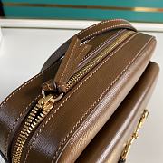 GUCCI Horsebit 1955 Small Gg Supreme Brown Full Leather 645454 Size 22.5 x 17 x 6.5 cm - 4