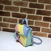 GG Marmont Mini Top Handle Bag Pale 583571 Size 21x15.5x8 cm - 2