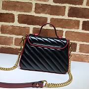 GG Marmont Mini Top Handle Bag Grams Of Red 583571 Size 21x15.5x8 cm - 6