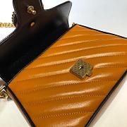 GG Marmont Mini Top Handle Bag Yellow Grams 583571 Size 21x15.5x8 cm - 3