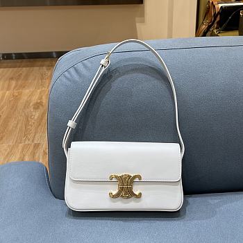 CELINE Arc De Triomphe Armpit Bag White BF4 Size 20 × 10 × 4 cm