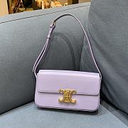 CELINE Arc De Triomphe Armpit Bag Lilac Purple BF4 Size 20 × 10 × 4 cm - 1