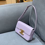 CELINE Arc De Triomphe Armpit Bag Lilac Purple BF4 Size 20 × 10 × 4 cm - 4