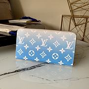 LV Zippy Wallet Blue M80361 Size 19.5 X 10.5 X 2.5 cm - 5