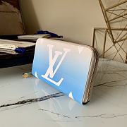 LV Zippy Wallet Blue M80361 Size 19.5 X 10.5 X 2.5 cm - 6