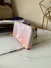 LV Zippy Wallet Nude Pink M80361 Size 19.5 X 10.5 X 2.5 cm - 4