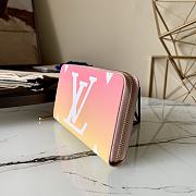 LV Zippy Wallet Rainbow Pink M80361 Size 19.5 X 10.5 X 2.5 cm - 6