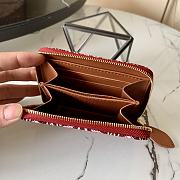 LV ZIPPY Coin Purse Red M69997 Size 11 x 8.5 x 2 cm - 4