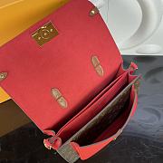LOUIS VUITTON Message Bag Red M44353 Size 26 x 19 x 9.5 cm - 3