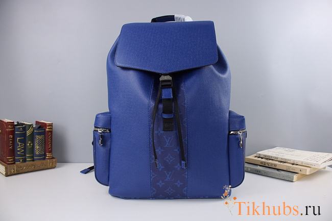 LV Cross Pattern OUTDOOR Backpack Blue M30419 Size 37 x 45 x 19 cm - 1