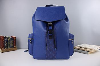 LV Cross Pattern OUTDOOR Backpack Blue M30419 Size 37 x 45 x 19 cm