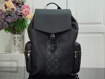 LV Cross Pattern OUTDOOR Backpack Black M30419 Size 37 x 45 x 19 cm