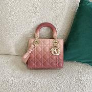 DIOR Lady Pink 6677 Size 20 × 16.5 × 8 cm - 1