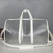 LV Transparent Travel Bag KEEPALL 50 (With Shoulder Strap) Size 50 x 29 x 23 cm - 1