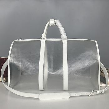 LV Transparent Travel Bag KEEPALL 50 (With Shoulder Strap) Size 50 x 29 x 23 cm