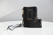 DIOR Crossbody Bag Black 327 Size 18.5 x 12 x 7.5 cm - 1