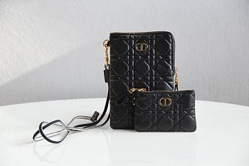 DIOR Crossbody Bag Black 327 Size 18.5 x 12 x 7.5 cm