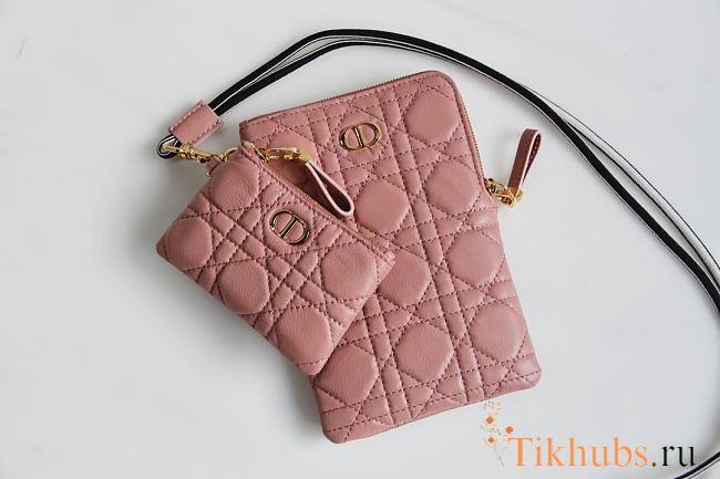 DIOR Crossbody Bag Pink 327 Size 18.5 x 12 x 7.5 cm - 1