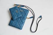 DIOR Crossbody Bag Blue 327 Size 18.5 x 12 x 7.5 cm - 4