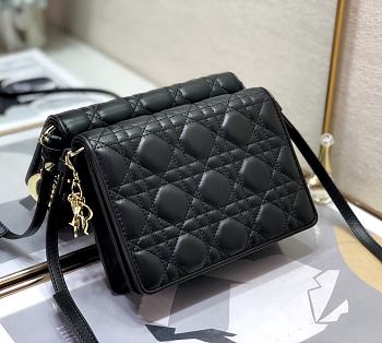 DIOR Lady Dior Clutch Black 2261 Size 18 x 12 x 3 cm