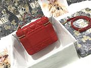DIOR Handbag Red S5488 Size 18.5 x 13 x 10.5 cm - 3