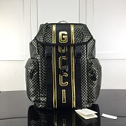 Gucci Dapper Dan Backpack Black 536413 Size 32 x 45 x 14 cm - 1