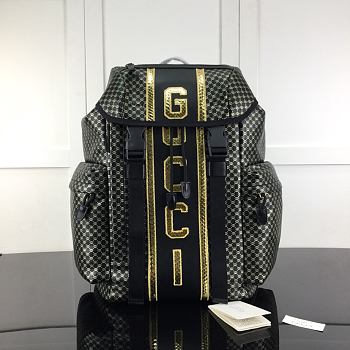 Gucci Dapper Dan Backpack Black 536413 Size 32 x 45 x 14 cm