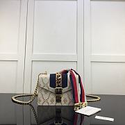 Gucci Sylvie Leather Mini Chain Bag White 431666 Size 19 x 14 x 7.5 cm - 4