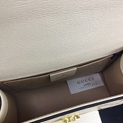 Gucci Sylvie Leather Mini Chain Bag White 431666 Size 19 x 14 x 7.5 cm - 3