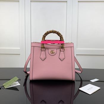 Gucci Diana Tote Bag Pink Leather 660195 Size 27 x 24 x 11 cm