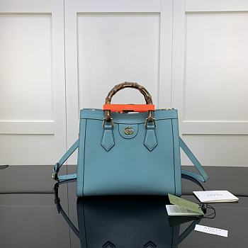 Gucci Diana Tote Bag Light Blue 660195 Size 27 x 24 x 11 cm